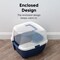 IRIS USA Jumbo Enclosed Hooded Cat Litter Box with Front Door Flap and Scoop